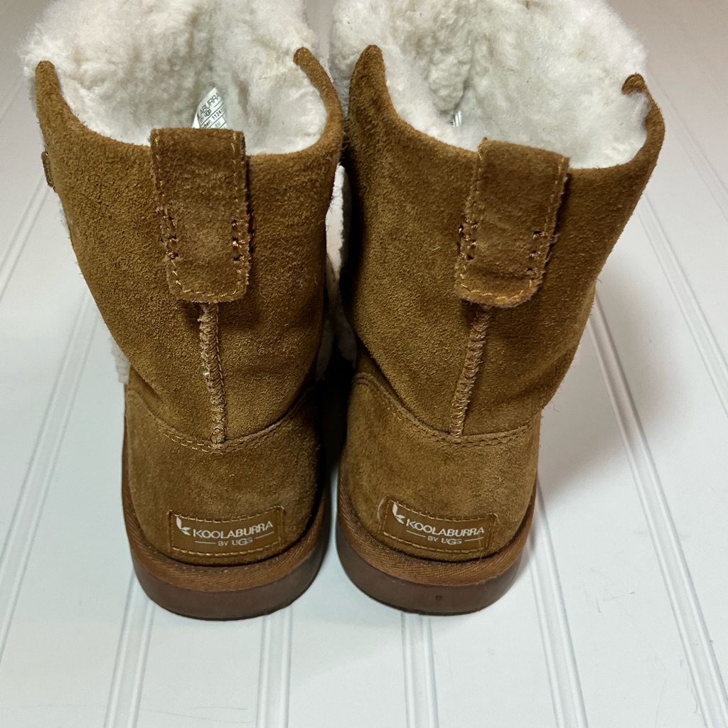Koolaburra By Ugg Kids Size 2 Michon Chestnut Suede Boots — image 4 of 8